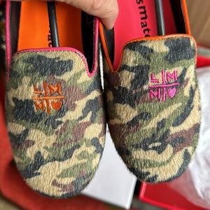 Little Miss Matched camo loafers sz 6 girls NIB